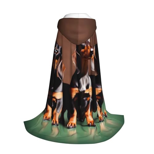 Longzehao Kapuzenumhang mit Dackel-Weiner-Motiv, für Kinder mit Kapuze, für Halloween, Weihnachten, Cosplay, Kostüm Longzehao Kapuzenumhang mit Dackel-Weiner-Motiv, für Kinder mit Kapuze, für Halloween, Weihnachten, Cosplay, Kostüm von Longzehao
