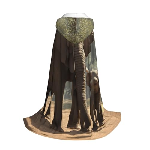 Longzehao Kapuzenumhang mit Elefantenaufdruck, für Kinder mit Halloween, Weihnachten, Cosplay, Kapuzenumhang Longzehao Kapuzenumhang mit Elefantenaufdruck, für Kinder mit Halloween, Weihnachten, Cosplay, Kapuzenumhang von Longzehao