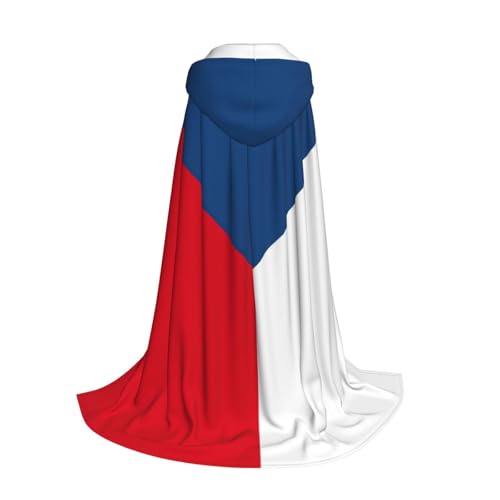 Longzehao Kapuzenumhang mit Flagge der Tschechischen Republik für Kinder mit Halloween Weihnachten Cosplay Kapuzenumhang Kostüm Longzehao Kapuzenumhang mit Flagge der Tschechischen Republik für Kinder mit Halloween Weihnachten Cosplay Kapuzenumhang Kostüm von Longzehao
