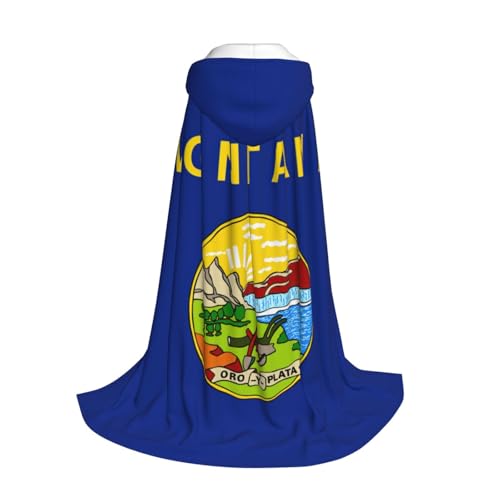 Longzehao Kapuzenumhang mit Montana-Staatsflagge, für Kinder, Halloween, Weihnachten, Cosplay, Kapuzenumhang Longzehao Kapuzenumhang mit Montana-Staatsflagge, für Kinder, Halloween, Weihnachten, Cosplay, Kapuzenumhang von Longzehao