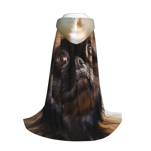Longzehao Kapuzenumhang mit Mops-Aufdruck, für Kinder mit Halloween, Weihnachten, Cosplay, Kapuzenumhang Longzehao Kapuzenumhang mit Mops-Aufdruck, für Kinder mit Halloween, Weihnachten, Cosplay, Kapuzenumhang von Longzehao