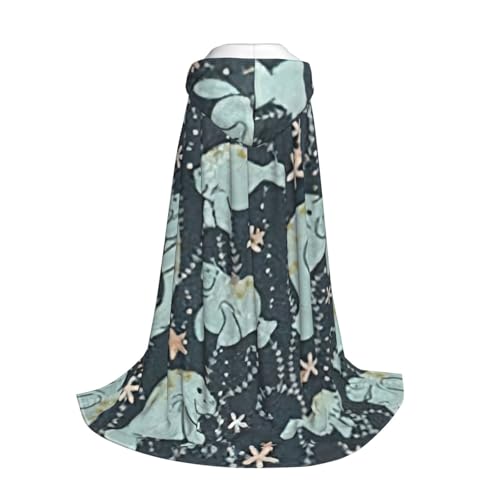 Longzehao Kapuzenumhang mit Seekuh, Tierdruck, für Kinder mit Halloween, Weihnachten, Cosplay, Kapuzenumhang Longzehao Kapuzenumhang mit Seekuh, Tierdruck, für Kinder mit Halloween, Weihnachten, Cosplay, Kapuzenumhang von Longzehao