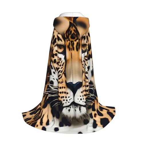 Longzehao Kapuzenumhang mit Tier-Leopardenmuster für Kinder mit Halloween, Weihnachten, Cosplay, Kapuzenumhang Kostüm Longzehao Kapuzenumhang mit Tier-Leopardenmuster für Kinder mit Halloween, Weihnachten, Cosplay, Kapuzenumhang Kostüm von Longzehao
