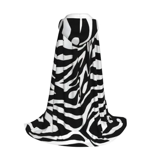 Longzehao Kapuzenumhang mit Zebramuster für Kinder mit Halloween-/Weihnachts-/Cosplay-Kostüm von Longzehao