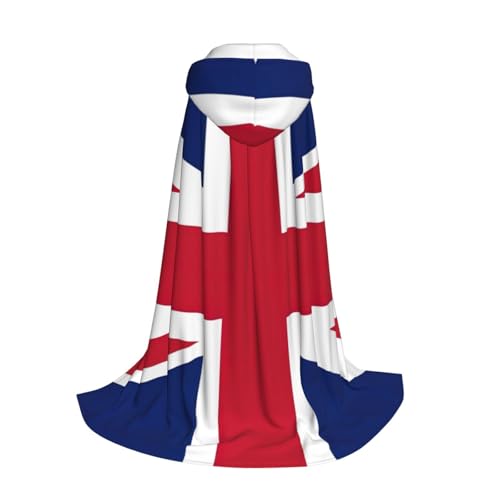 Longzehao Kapuzenumhang mit britischer Flagge, für Kinder mit Halloween, Weihnachten, Cosplay, Kapuzenumhang Longzehao Kapuzenumhang mit britischer Flagge, für Kinder mit Halloween, Weihnachten, Cosplay, Kapuzenumhang von Longzehao