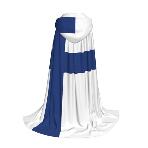 Longzehao Kapuzenumhang mit finnischer Flagge, für Kinder mit Halloween, Weihnachten, Cosplay, Kapuzenumhang Longzehao Kapuzenumhang mit finnischer Flagge, für Kinder mit Halloween, Weihnachten, Cosplay, Kapuzenumhang von Longzehao