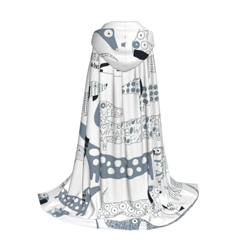 Longzehao Kapuzenumhang mit süßem Dackel-Aufdruck für Kinder mit Halloween-/Weihnachts-/Cosplay-Kostüm Longzehao Kapuzenumhang mit süßem Dackel-Aufdruck für Kinder mit Halloween-/Weihnachts-/Cosplay-Kostüm von Longzehao