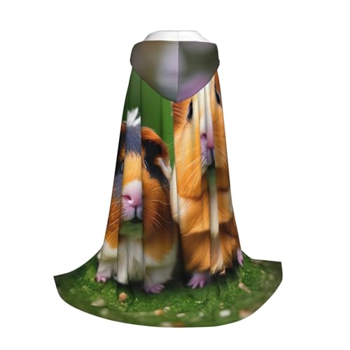 Longzehao Kapuzenumhang mit süßem Meerschweinchen-Aufdruck, für Kinder mit Halloween, Weihnachten, Cosplay, Kapuzenumhang Longzehao Kapuzenumhang mit süßem Meerschweinchen-Aufdruck, für Kinder mit Halloween, Weihnachten, Cosplay, Kapuzenumhang von Longzehao