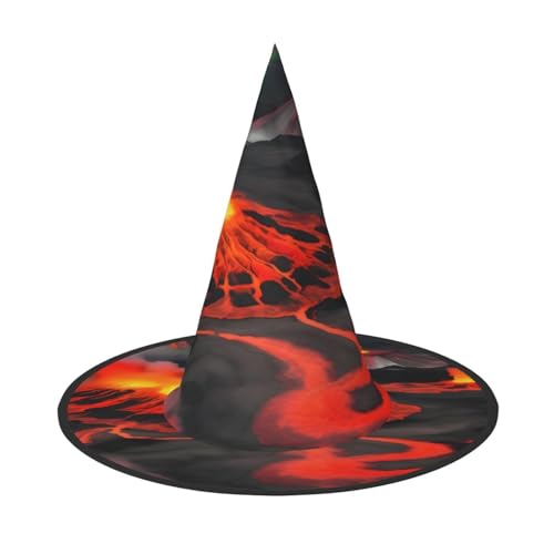 Longzehao Kilauea Vulkane Druck Halloween Kostüm Hexenhut Erwachsene Cosplay Karneval Party Kostüm Zubehör Longzehao Kilauea Vulkane Druck Halloween Kostüm Hexenhut Erwachsene Cosplay Karneval Party Kostüm Zubehör von Longzehao