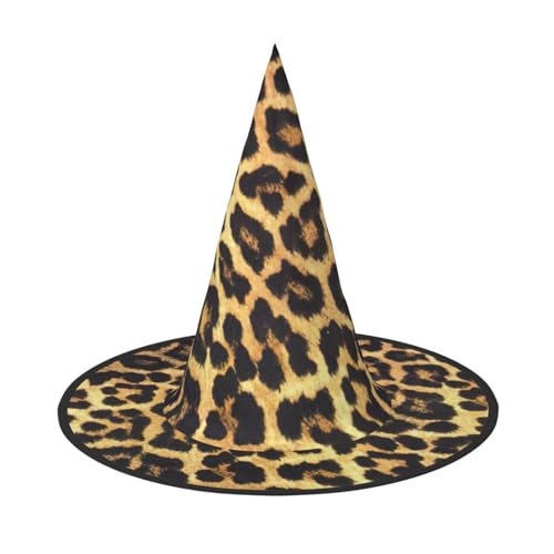 Longzehao Leopardenmuster Druck Halloween Kostüm Hexenhut Erwachsene Cosplay Karneval Party Kostüm Zubehör Longzehao Leopardenmuster Druck Halloween Kostüm Hexenhut Erwachsene Cosplay Karneval Party Kostüm Zubehör von Longzehao