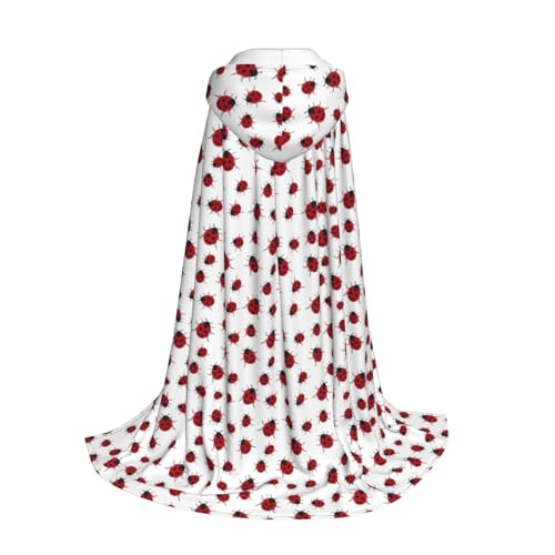 Longzehao Marienkäfer-Aufdruck, Kapuzenumhang für Kinder mit Halloween, Weihnachten, Cosplay, Kapuzenumhang Kostüm Longzehao Marienkäfer-Aufdruck, Kapuzenumhang für Kinder mit Halloween, Weihnachten, Cosplay, Kapuzenumhang Kostüm von Longzehao