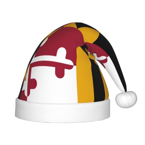 Longzehao Maryland State Flag Print Weihnachtsmützen für Kinder mit Plüschfell, Weihnachtsmützen für Neujahrsparty-Partyartikel Longzehao Maryland State Flag Print Weihnachtsmützen für Kinder mit Plüschfell, Weihnachtsmützen für Neujahrsparty-Partyartikel von Longzehao