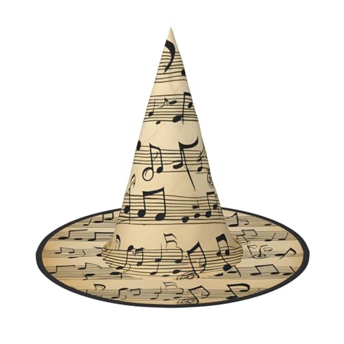 Longzehao Musiknoten Druck Halloween Kostüm Hexenhut Erwachsene Cosplay Karneval Party Kostüm Zubehör Longzehao Musiknoten Druck Halloween Kostüm Hexenhut Erwachsene Cosplay Karneval Party Kostüm Zubehör von Longzehao
