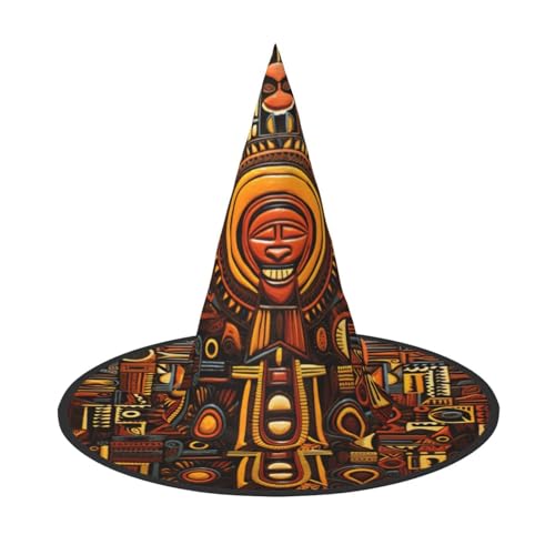 Longzehao Nationales Muster Druck Halloween Kostüm Hexenhut Erwachsene Cosplay Karneval Party Kostüm Zubehör Longzehao Nationales Muster Druck Halloween Kostüm Hexenhut Erwachsene Cosplay Karneval Party Kostüm Zubehör von Longzehao