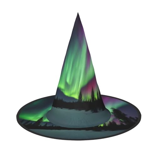 Longzehao Nordlichter Malerei Druck Halloween Kostüm Hexenhut Erwachsene Cosplay Karneval Party Kostüm Zubehör Longzehao Nordlichter Malerei Druck Halloween Kostüm Hexenhut Erwachsene Cosplay Karneval Party Kostüm Zubehör von Longzehao