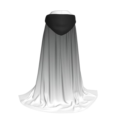 Longzehao Ombré-Umhang mit weißem bis schwarzem Aufdruck für Kinder mit Halloween-/Weihnachts-/Cosplay-Kapuzenumhang-Kostüm Longzehao Ombré-Umhang mit weißem bis schwarzem Aufdruck für Kinder mit Halloween-/Weihnachts-/Cosplay-Kapuzenumhang-Kostüm von Longzehao
