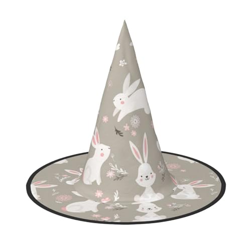 Longzehao Osterhase Blumendruck Halloween Kostüm Hexenhut Erwachsene Cosplay Karneval Party Kostüm Zubehör Longzehao Osterhase Blumendruck Halloween Kostüm Hexenhut Erwachsene Cosplay Karneval Party Kostüm Zubehör von Longzehao