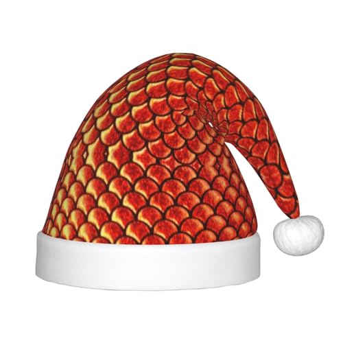 Longzehao Rot Schuppen Fische Druck Weihnachtsmützen für Kinder mit Plüschfell, Weihnachtsmützen für Neujahrs-Party Artikel Longzehao Rot Schuppen Fische Druck Weihnachtsmützen für Kinder mit Plüschfell, Weihnachtsmützen für Neujahrs-Party Artikel von Longzehao