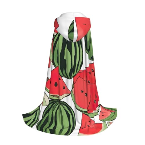 Longzehao Roter Wassermelonen-Druck, Kapuzenumhang für Kinder mit Halloween, Weihnachten, Cosplay, Kapuzenumhang Kostüm Longzehao Roter Wassermelonen-Druck, Kapuzenumhang für Kinder mit Halloween, Weihnachten, Cosplay, Kapuzenumhang Kostüm von Longzehao