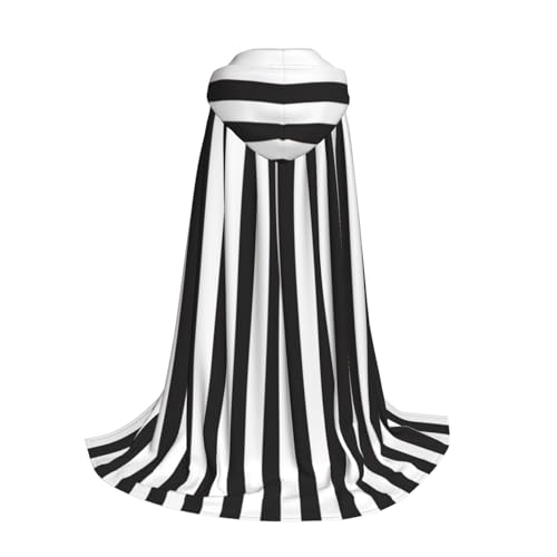 Longzehao Schwarz-weißer gestreifter Kapuzenumhang für Kinder mit Halloween, Weihnachten, Cosplay, Kapuzenumhang Longzehao Schwarz-weißer gestreifter Kapuzenumhang für Kinder mit Halloween, Weihnachten, Cosplay, Kapuzenumhang von Longzehao