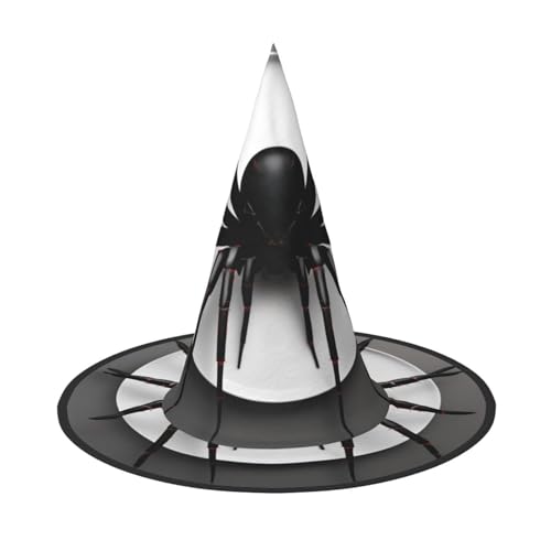 Longzehao Schwarze Spinne Druck Halloween Kostüm Hexenhut Erwachsene Cosplay Karneval Party Kostüm Zubehör Longzehao Schwarze Spinne Druck Halloween Kostüm Hexenhut Erwachsene Cosplay Karneval Party Kostüm Zubehör von Longzehao
