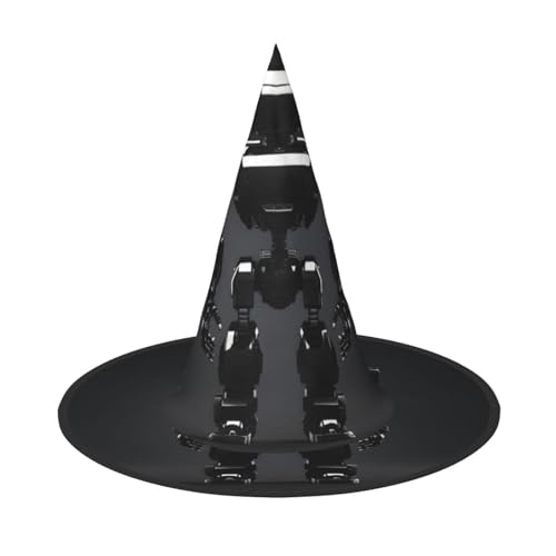 Longzehao Schwarzer Roboter Druck Halloween Kostüm Hexenhut Erwachsene Cosplay Karneval Party Kostüm Zubehör Longzehao Schwarzer Roboter Druck Halloween Kostüm Hexenhut Erwachsene Cosplay Karneval Party Kostüm Zubehör von Longzehao