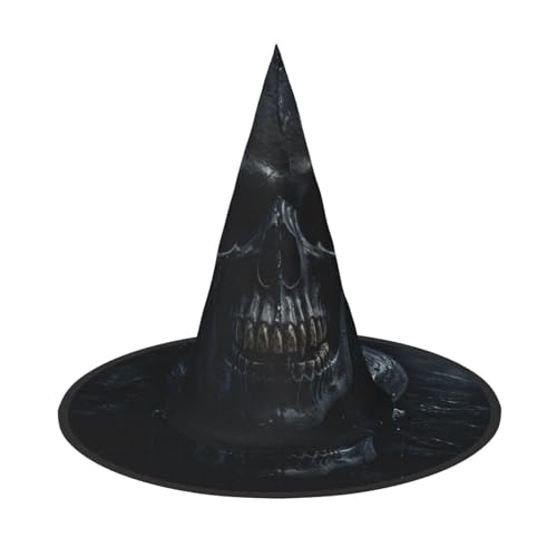 Longzehao Schwarzer Totenkopf1 Druck Halloween Kostüm Hexenhut Erwachsene Cosplay Karneval Party Kostüm Zubehör Longzehao Schwarzer Totenkopf1 Druck Halloween Kostüm Hexenhut Erwachsene Cosplay Karneval Party Kostüm Zubehör von Longzehao