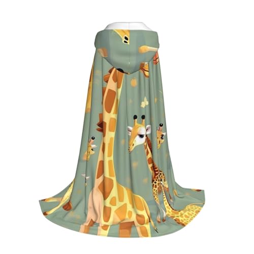 Longzehao Süßer wilder Cartoon-Giraffen-Druck, Kapuzenumhang für Kinder mit Halloween, Weihnachten, Cosplay, Kapuzenumhang Longzehao Süßer wilder Cartoon-Giraffen-Druck, Kapuzenumhang für Kinder mit Halloween, Weihnachten, Cosplay, Kapuzenumhang von Longzehao