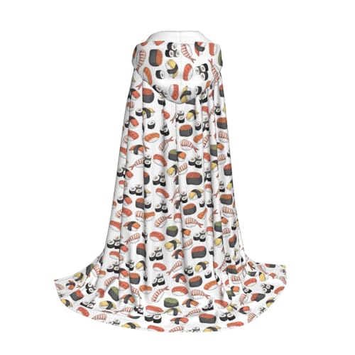 Longzehao Sushi-Druck Kapuzenumhang für Kinder mit Halloween Weihnachten Cosplay Kapuzenumhang Kostüm Longzehao Sushi-Druck Kapuzenumhang für Kinder mit Halloween Weihnachten Cosplay Kapuzenumhang Kostüm von Longzehao