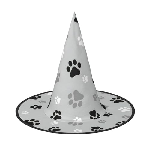 Longzehao Tierpfotenabdrücke Halloween Kostüm Hexenhut Erwachsene Cosplay Karneval Party Kostüm Zubehör Longzehao Tierpfotenabdrücke Halloween Kostüm Hexenhut Erwachsene Cosplay Karneval Party Kostüm Zubehör von Longzehao