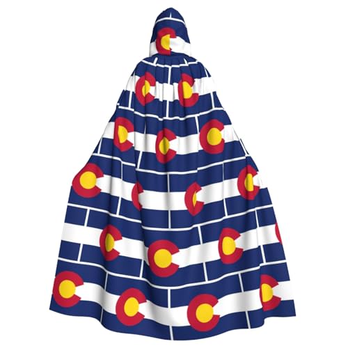 Longzehao Uni Bademäntel, Umhang für Erwachsene, Colorado, Staatsflagge, Druck, Kapuzenumhang für Cosplay, Halloween, Karneval, Kostüme Longzehao Uni Bademäntel, Umhang für Erwachsene, Colorado, Staatsflagge, Druck, Kapuzenumhang für Cosplay, Halloween, Karneval, Kostüme von Longzehao