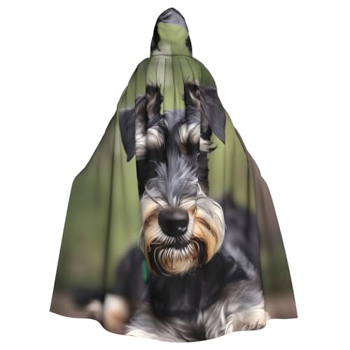 Longzehao Uni Bademäntel, Umhang für Erwachsene, entzückender Schnauzer-Druck, Kapuzenumhang für Cosplay, Halloween, Karneval, Kostüme Longzehao Uni Bademäntel, Umhang für Erwachsene, entzückender Schnauzer-Druck, Kapuzenumhang für Cosplay, Halloween, Karneval, Kostüme von Longzehao