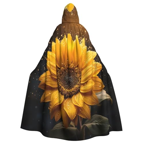 Longzehao Uni Bademäntel, Umhang für Erwachsene, schöne Sonnenblumen, 4 Drucke, Kapuzenumhang für Cosplay, Halloween, Karneval, Kostüme Longzehao Uni Bademäntel, Umhang für Erwachsene, schöne Sonnenblumen, 4 Drucke, Kapuzenumhang für Cosplay, Halloween, Karneval, Kostüme von Longzehao