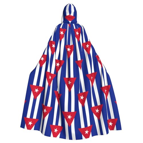 Longzehao Uni Bademäntel, Umhang mit kubanischer Flagge, bedruckt, Kapuzenumhang für Cosplay, Halloween, Karneval, Kostüme Longzehao Uni Bademäntel, Umhang mit kubanischer Flagge, bedruckt, Kapuzenumhang für Cosplay, Halloween, Karneval, Kostüme von Longzehao