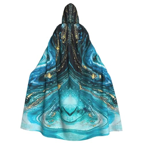 Longzehao Uni-Bademantel, Umhang für Erwachsene, Türkis, Blau, Gold, Marmor-Druck, Kapuzenumhang für Cosplay, Halloween, Karneval, Kostüme Longzehao Uni-Bademantel, Umhang für Erwachsene, Türkis, Blau, Gold, Marmor-Druck, Kapuzenumhang für Cosplay, Halloween, Karneval, Kostüme von Longzehao
