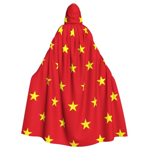 Longzehao Uni-Bademantel, Umhang mit vietnamesischer Flagge, bedruckt, Kapuzenumhang für Cosplay, Halloween, Karneval, Kostüme Longzehao Uni-Bademantel, Umhang mit vietnamesischer Flagge, bedruckt, Kapuzenumhang für Cosplay, Halloween, Karneval, Kostüme von Longzehao
