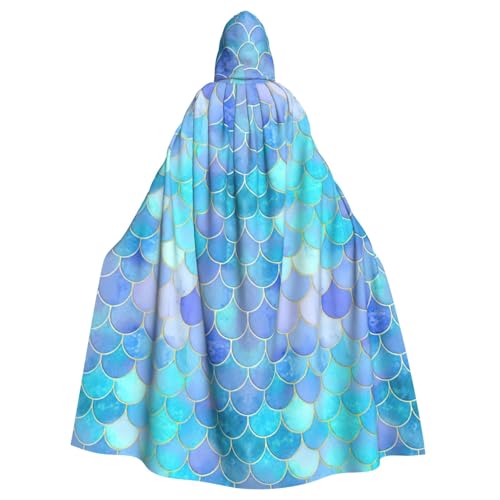 Longzehao Uni-Bademantel für Erwachsene, goldfarben, Meerjungfrauen-Druck, Kapuzenumhang für Cosplay, Halloween, Karneval, Kostüme Longzehao Uni-Bademantel für Erwachsene, goldfarben, Meerjungfrauen-Druck, Kapuzenumhang für Cosplay, Halloween, Karneval, Kostüme von Longzehao