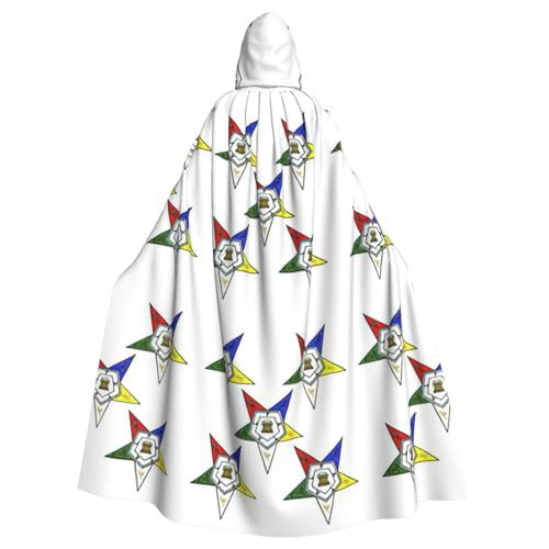 Longzehao Uni Robe Capes Erwachsene Sterne Oststerne Druck Kapuzenumhang für Cosplay Halloween Karneval Kostüme von Longzehao