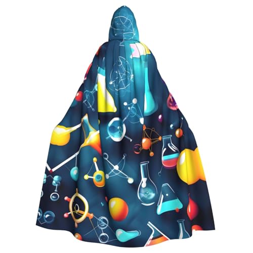 Longzehao Uni Roben Umhänge Erwachsene Abstrakte Wissenschaft Chemie Druck Kapuze Mantel für Cosplay Halloween Karneval Kostüme Longzehao Uni Roben Umhänge Erwachsene Abstrakte Wissenschaft Chemie Druck Kapuze Mantel für Cosplay Halloween Karneval Kostüme von Longzehao
