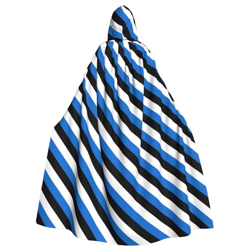 Longzehao Uni Roben Umhänge Erwachsene Flagge von Estland Druck Kapuzenmantel für Cosplay Halloween Karneval Kostüme von Longzehao