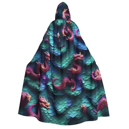 Longzehao Unisex 3D-Umhang mit magischem Drachenschuppen-Muster, Erwachsenen-Kapuzenumhang, Dekoration, Umhang, Cosplay-Kostüme, Halloween-Kapuzenmantel Longzehao Unisex 3D-Umhang mit magischem Drachenschuppen-Muster, Erwachsenen-Kapuzenumhang, Dekoration, Umhang, Cosplay-Kostüme, Halloween-Kapuzenmantel von Longzehao