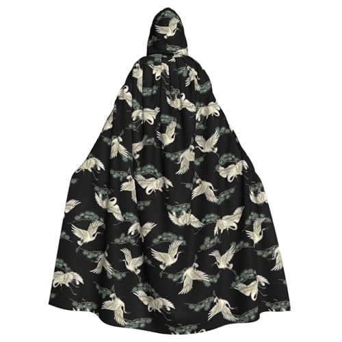 Longzehao Unisex Bademäntel, Capes für Erwachsene, japanischer Kranich- und Kiefern-Druck, Kapuzenumhang für Cosplay, Halloween, Karneval, Kostüme Longzehao Unisex Bademäntel, Capes für Erwachsene, japanischer Kranich- und Kiefern-Druck, Kapuzenumhang für Cosplay, Halloween, Karneval, Kostüme von Longzehao