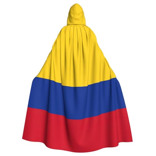 Longzehao Unisex Bademäntel, Umhang für Erwachsene, Flagge von Kolumbien, bedruckt, Kapuzenumhang für Cosplay, Halloween, Karneval, Kostüme Longzehao Unisex Bademäntel, Umhang für Erwachsene, Flagge von Kolumbien, bedruckt, Kapuzenumhang für Cosplay, Halloween, Karneval, Kostüme von Longzehao
