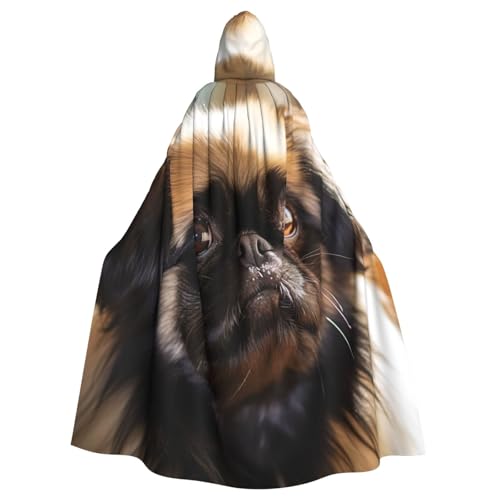 Longzehao Unisex Bademäntel, Umhang für Erwachsene, Mops-Druck, Kapuzenumhang für Cosplay, Halloween, Karneval, Kostüme Longzehao Unisex Bademäntel, Umhang für Erwachsene, Mops-Druck, Kapuzenumhang für Cosplay, Halloween, Karneval, Kostüme von Longzehao
