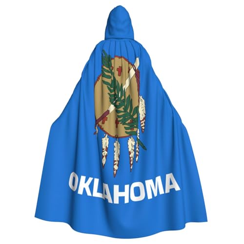 Longzehao Unisex Bademäntel, Umhang für Erwachsene, Oklahoma, Staatsflagge, Druck, Kapuzenumhang für Cosplay, Halloween, Karneval, Kostüme Longzehao Unisex Bademäntel, Umhang für Erwachsene, Oklahoma, Staatsflagge, Druck, Kapuzenumhang für Cosplay, Halloween, Karneval, Kostüme von Longzehao