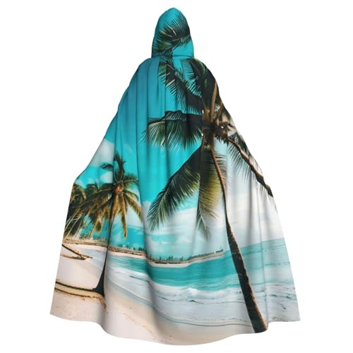 Longzehao Unisex Bademäntel, Umhang für Erwachsene, Strand, Palmen, Druck, Kapuzenumhang für Cosplay, Halloween, Karneval, Kostüme Longzehao Unisex Bademäntel, Umhang für Erwachsene, Strand, Palmen, Druck, Kapuzenumhang für Cosplay, Halloween, Karneval, Kostüme von Longzehao