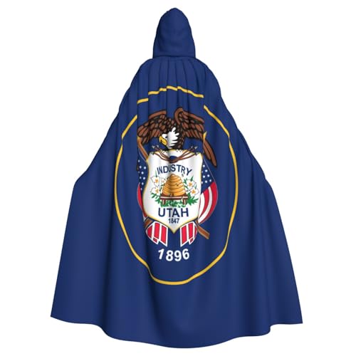 Longzehao Unisex Bademäntel, Umhang für Erwachsene, Utah-Flagge, Druck, Kapuzenumhang für Cosplay, Halloween, Karneval, Kostüme Longzehao Unisex Bademäntel, Umhang für Erwachsene, Utah-Flagge, Druck, Kapuzenumhang für Cosplay, Halloween, Karneval, Kostüme von Longzehao