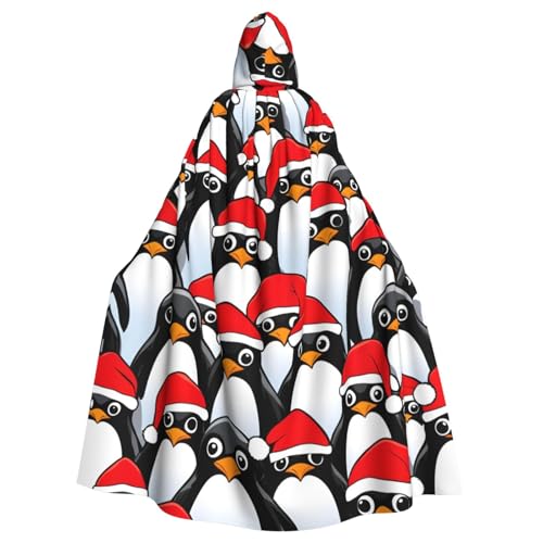 Longzehao Unisex Bademäntel, Umhang für Erwachsene, Weihnachten, Pinguine, bedruckt, Kapuzenumhang für Cosplay, Halloween, Karneval, Kostüme Longzehao Unisex Bademäntel, Umhang für Erwachsene, Weihnachten, Pinguine, bedruckt, Kapuzenumhang für Cosplay, Halloween, Karneval, Kostüme von Longzehao