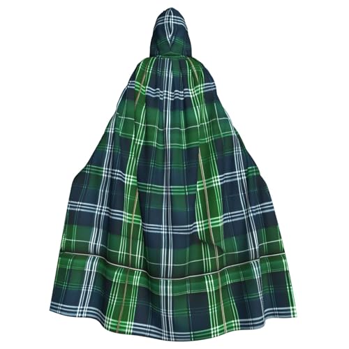 Longzehao Unisex Bademäntel, Umhang für Erwachsene, blau, schottisches Schottenkaro, Kapuzenumhang für Cosplay, Halloween, Karneval, Kostüme Longzehao Unisex Bademäntel, Umhang für Erwachsene, blau, schottisches Schottenkaro, Kapuzenumhang für Cosplay, Halloween, Karneval, Kostüme von Longzehao