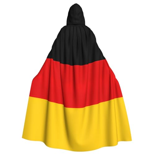 Longzehao Unisex Bademäntel, Umhang für Erwachsene, deutsche Flagge, bedruckt, Kapuzenumhang für Cosplay, Halloween, Karneval, Kostüme Longzehao Unisex Bademäntel, Umhang für Erwachsene, deutsche Flagge, bedruckt, Kapuzenumhang für Cosplay, Halloween, Karneval, Kostüme von Longzehao
